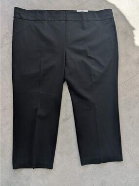 NWT Penningtons 5X Petite Black Pull On Pants Straight Leg Sculpting